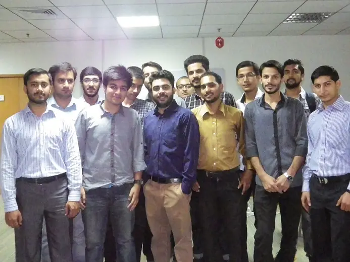 Group of participants in formal shirts