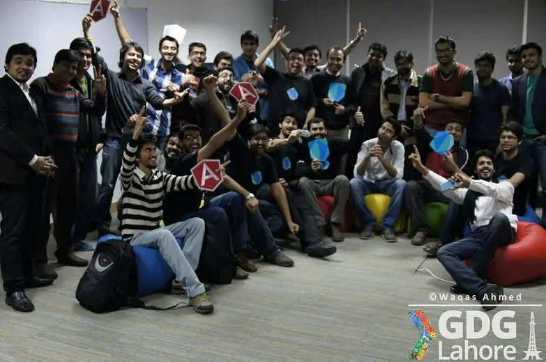 Group photo at a GDG Lahore meetup