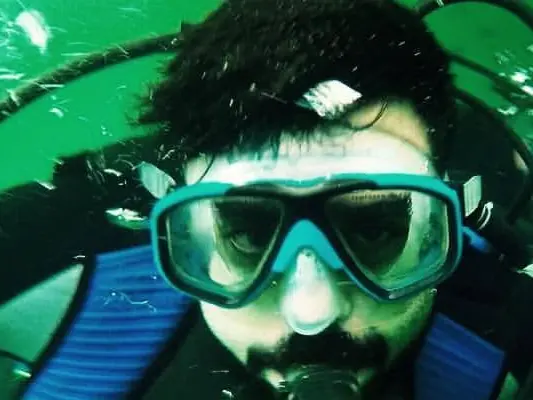 Scuba diver underwater